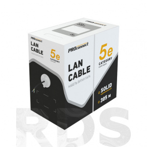 Кабель FTP 4PR 24AWG, CCA, CAT5e (бухта 305 м) PROconnect 