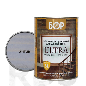 Защитная пропитка для древесины Ultra Бор антик ( 2,7 кг / 4 шт)