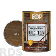 Защитная пропитка для древесины Ultra Бор дуб ( 2,7 кг / 4 шт) - фото