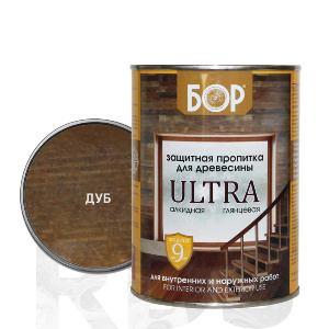 Защитная пропитка для древесины Ultra Бор дуб ( 2,7 кг / 4 шт)