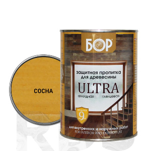 Защитная пропитка для древесины Ultra Бор сосна ( 0,75 кг / 14 шт)