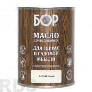 Масло деревозащитное для террас и садовой мебели Бор орегон ( 0,64 кг / 14 шт) - фото