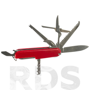 Нож складной, лезвие нержавеющая сталь 11 функций, 
