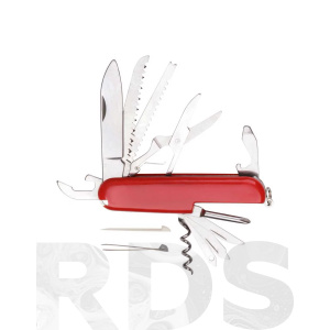 Нож складной, лезвие нержавеющая сталь 11 функций, 