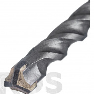 Бур по бетону, 10 x 100 x 160 мм, SDS PLUS, по бетону и арматуре, 3 резца, Турбо "PROFFOS" /505413 - фото 2