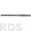 Бур по бетону, 12 x 78 x 160 мм, SDS PLUS, по бетону и кирпичу, 2 резца, Бетон Мастер "PROFFOS" /506557 - фото