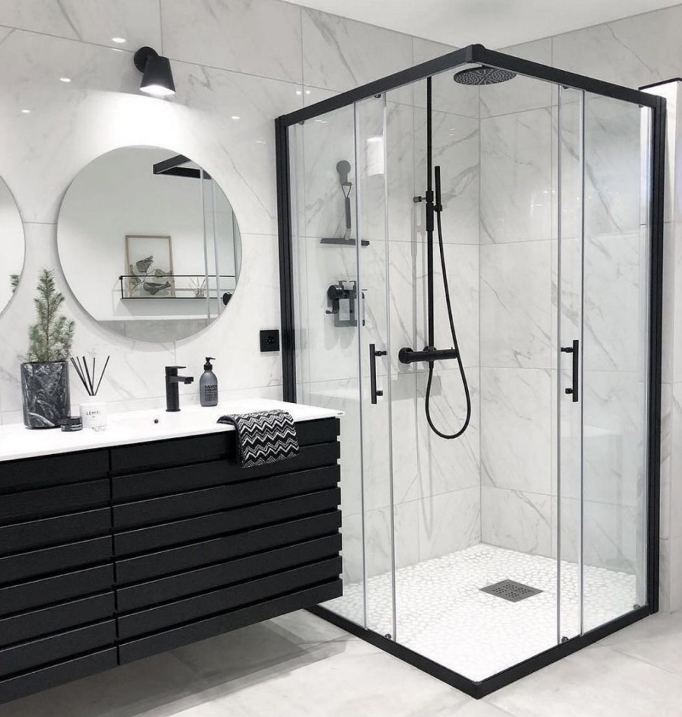 ванные комнаты дизайн фото со сборным душем