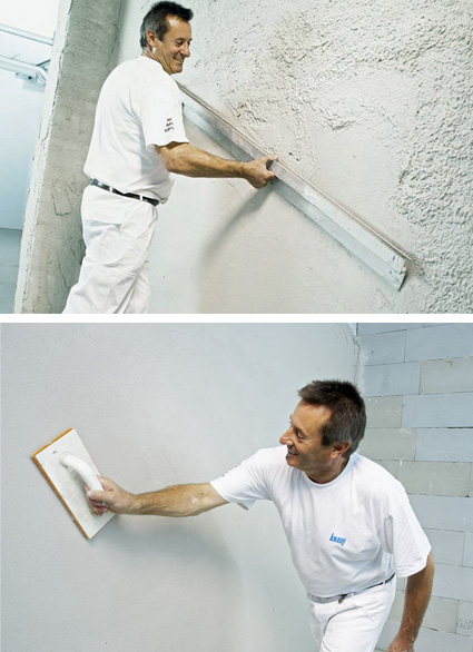 Оштукатуривание стен с помощью Кнауф Ротбанд - фото