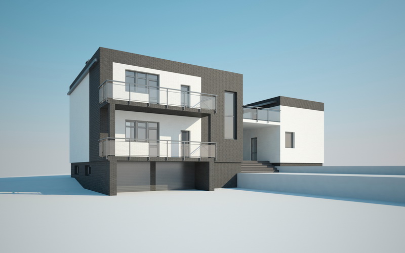 Проект дома с блоками Bonolit - фото