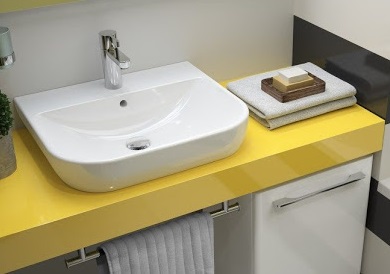 Керамическая раковина для ванной - фото
